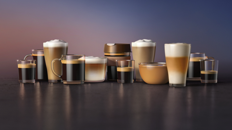 12 caffè a tua disposizione, compreso il café au lait