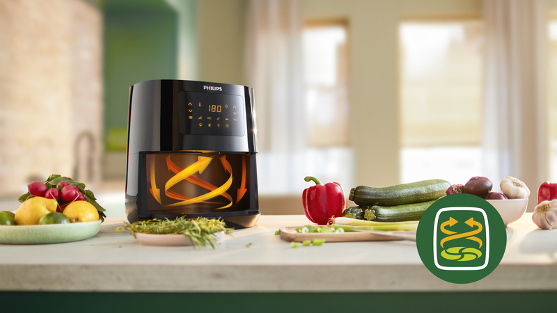 Healthy frying with Rapid Air technology