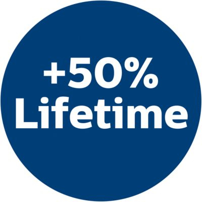 50 % ilgesnis tarnavimo laikas nei tradicinių popierinių maišelių