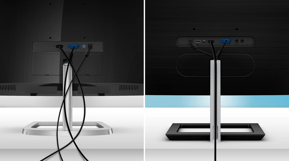 Cable management reduces cable clutter for neat workspace