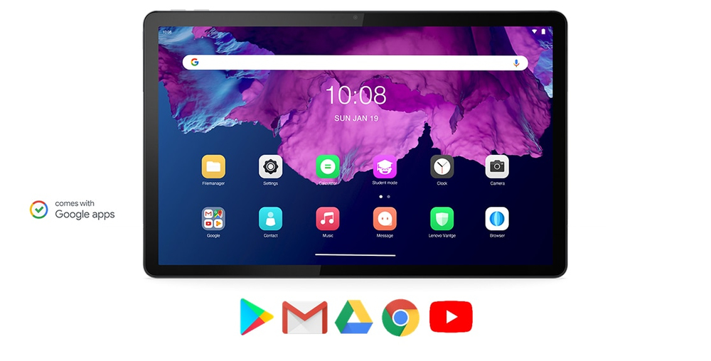 Comes with the most helpful Google apps