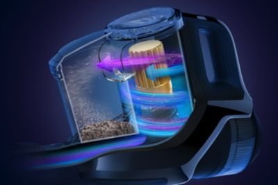 Technologia PowerCyclone 10 utrzymuje wysoką wydajność na dłużej<br>&bull;<br>&bull;