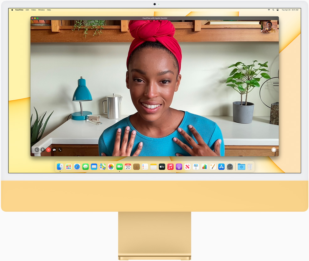 1080p FaceTime HD camera.  Ready for your close‑up.