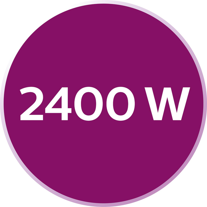 2 400 watt för snabb uppvärmning