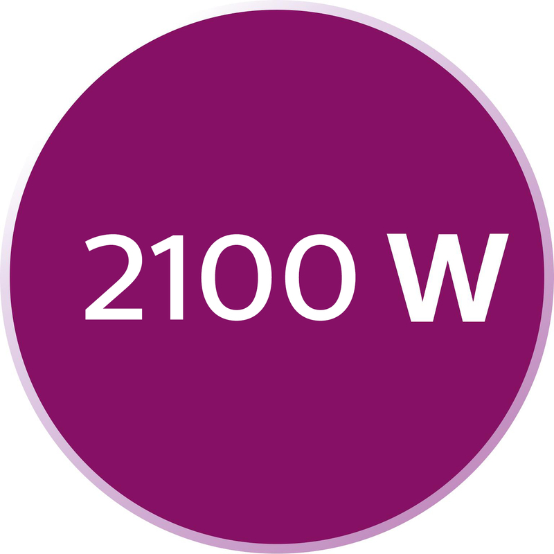 2.100 Watt für schnelles Aufheizen