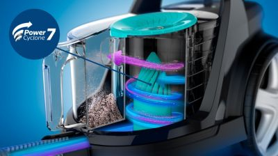 PowerCyclone 7 garantisce una forza di aspirazione duratura e potente