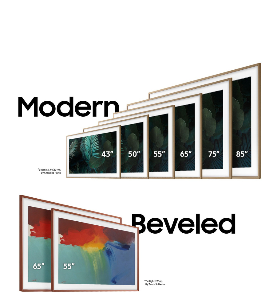 Quali sono le dimensioni di The Frame compatibili con le cornici?