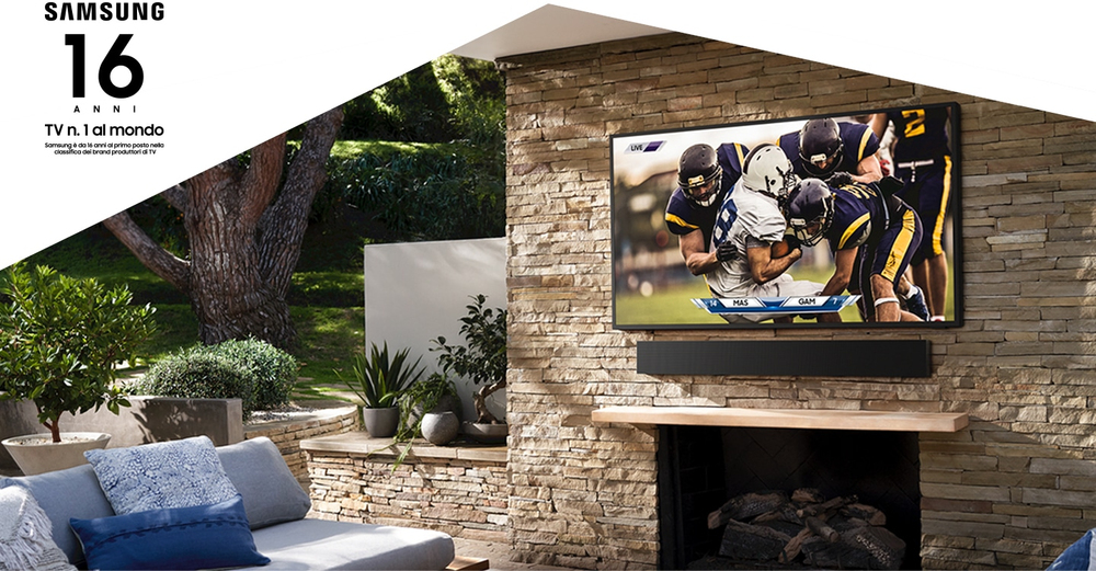 Goditi l'esperienza QLED 4K - all'esterno