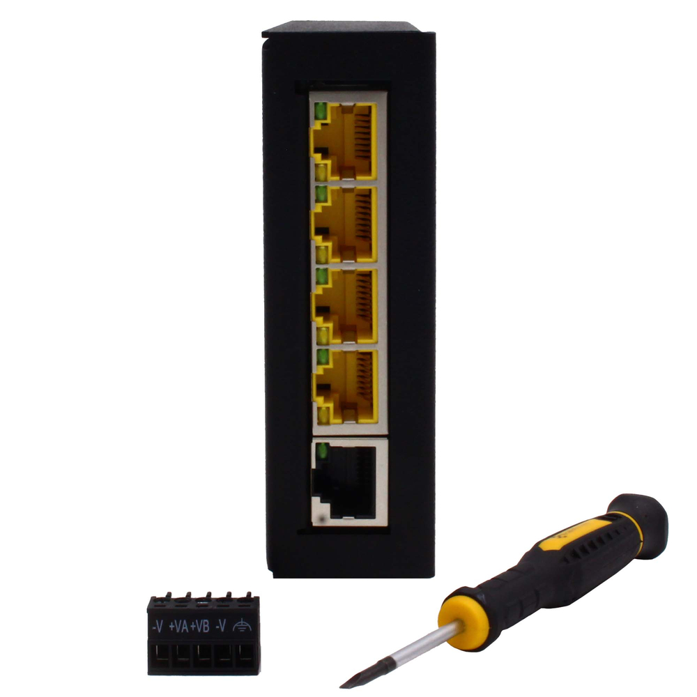 4 PoE+ capable ports