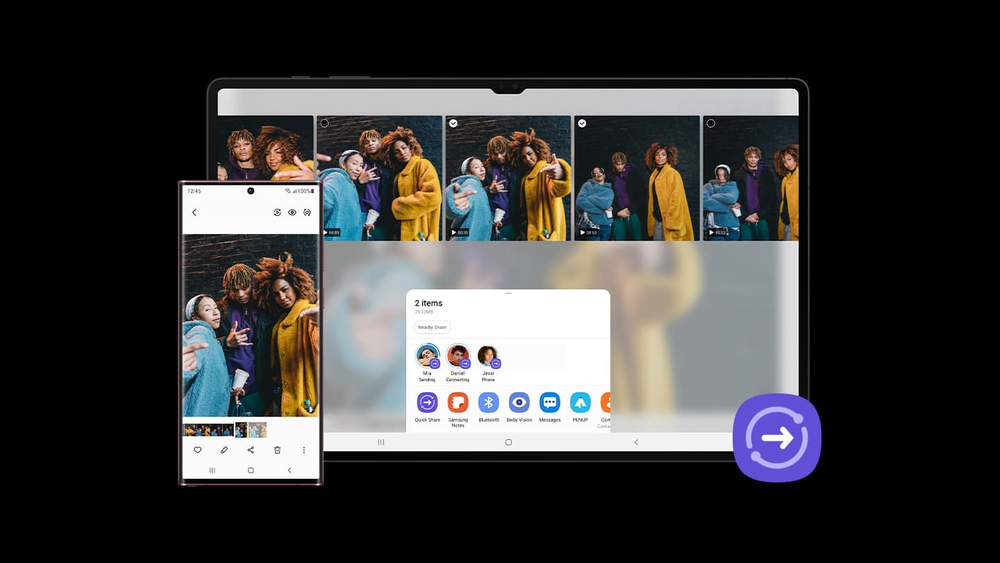 Share your creative ideas across the Galaxy in a flash
