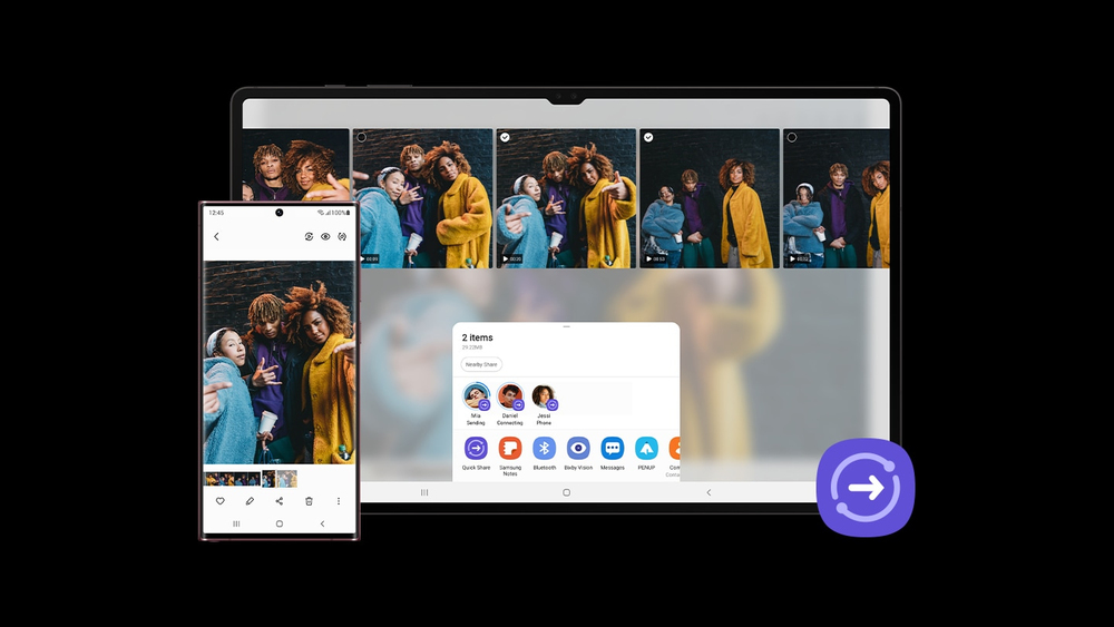 Share your creative ideas across the Galaxy in a flash