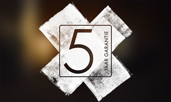 5 jaar garantie & lange levensduur