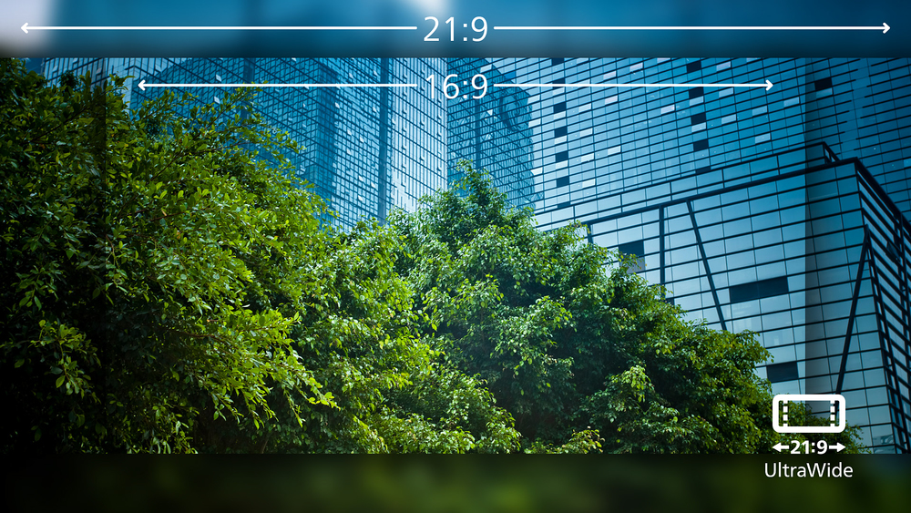 Immagini QHD CrystalClear con UltraWide (3440 x 1440 pixel)