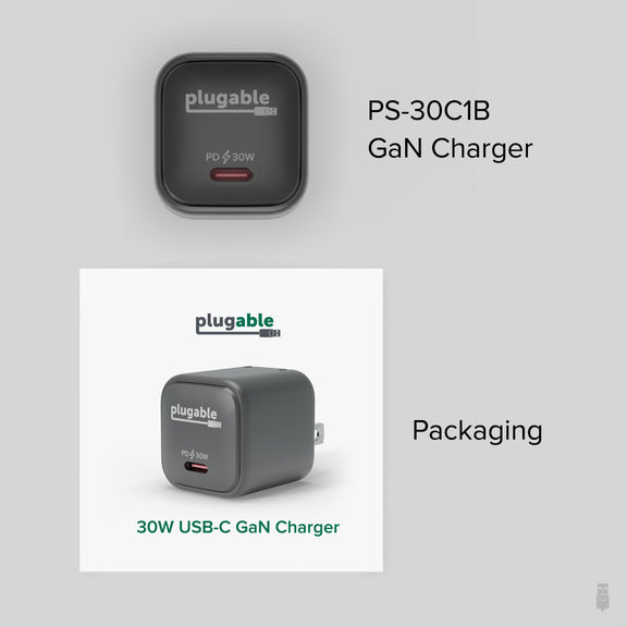 Plugable Technologies PS-30C1B mobile device charger Universal Black AC Fast charging Indoor – image 7