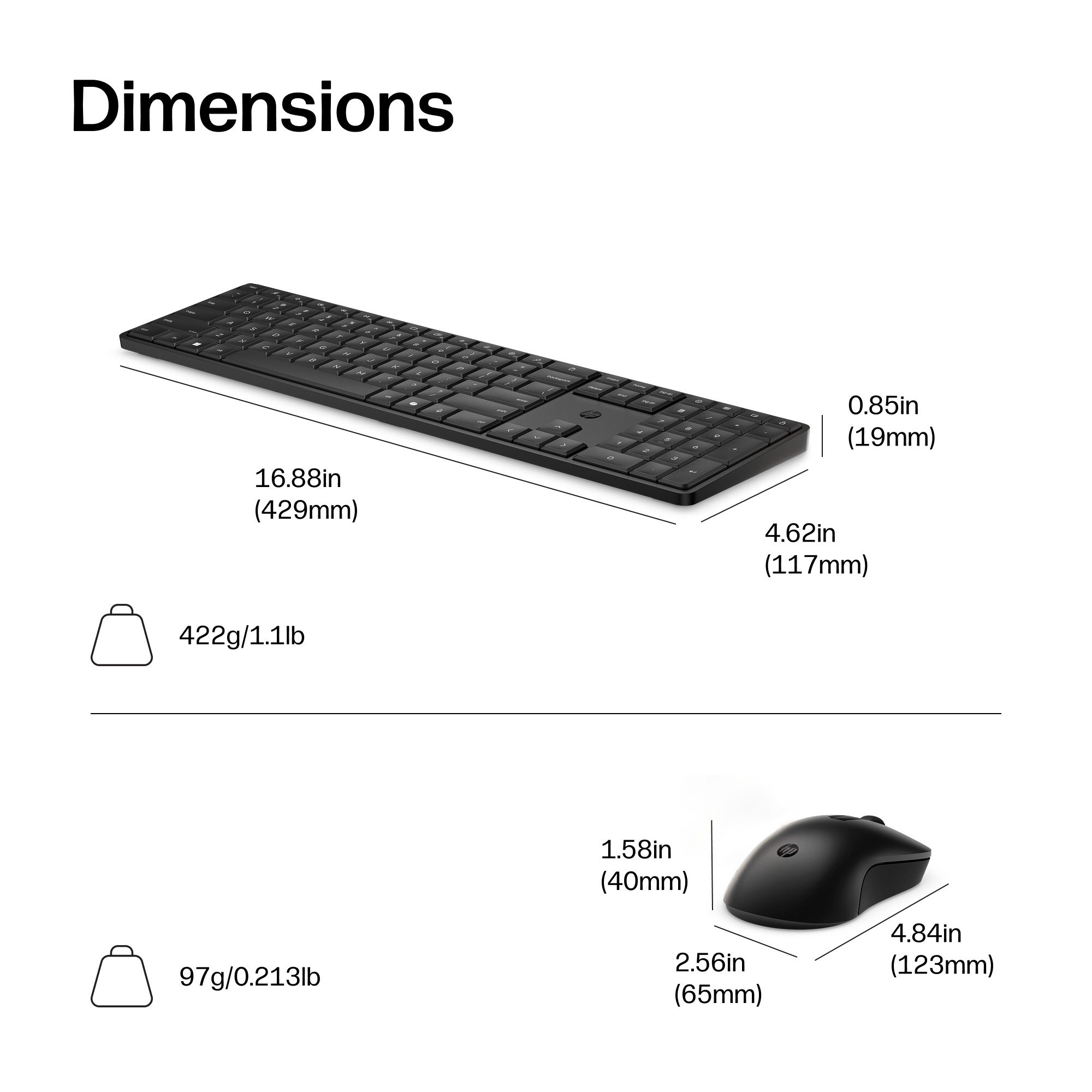 HP 275C Wireless Mouse and Keyboard Combo – image 2