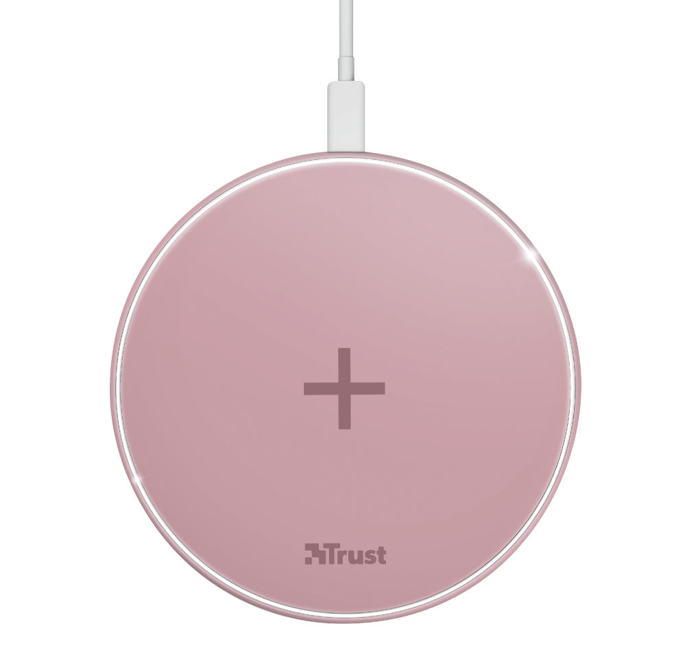 Trust 23866 mobile device charger Smartphone Pink AC, USB Wireless charging Fast charging Indoor – image 4