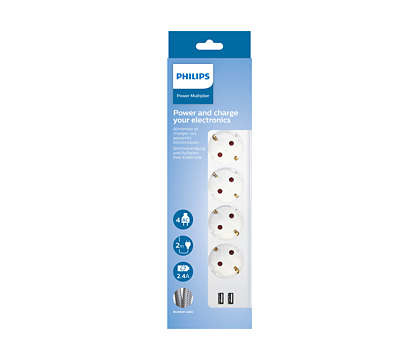 Philips SPN3042WA/10 power distribution unit (PDU) 4 AC outlet(s) White – image 2