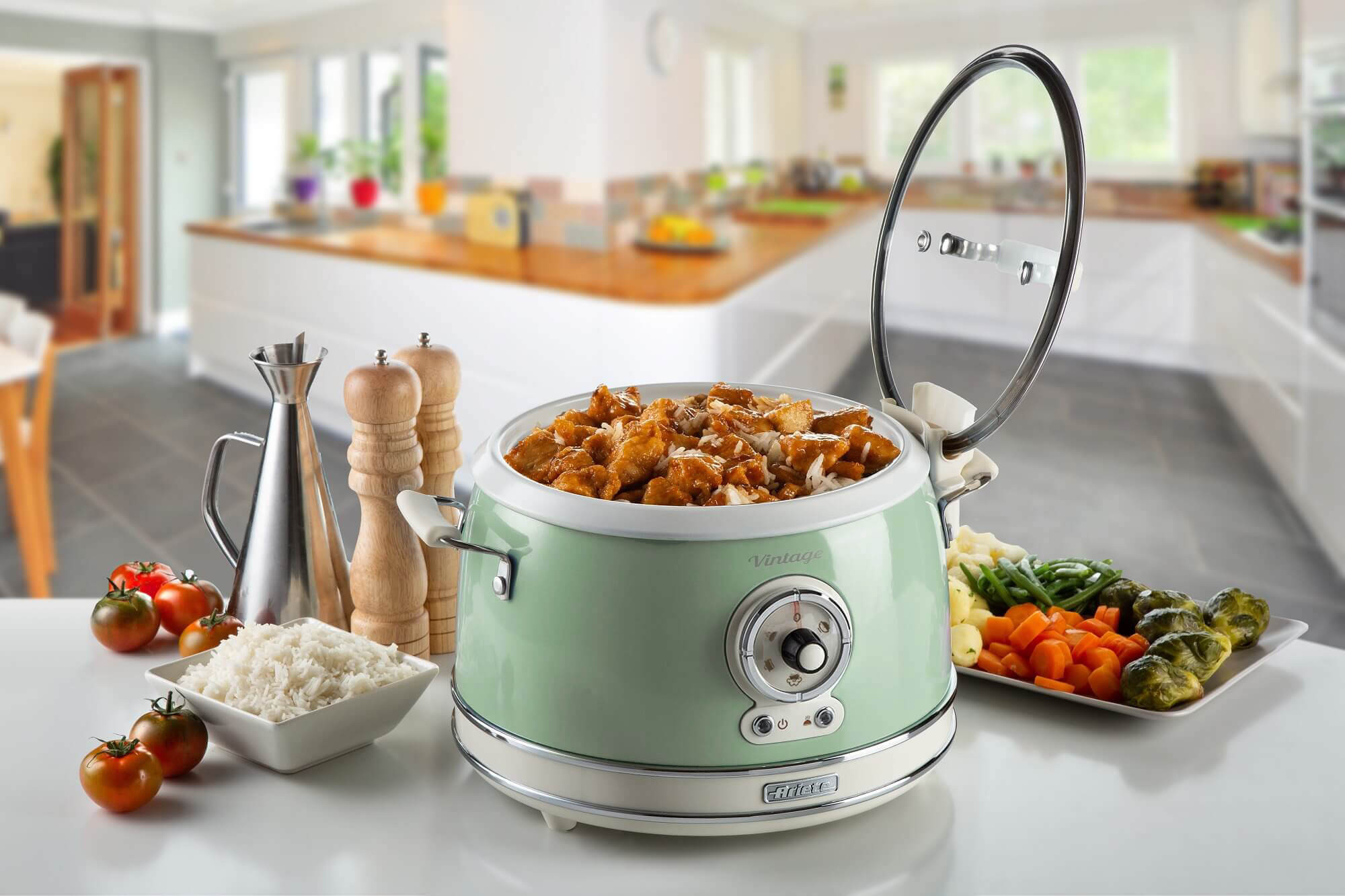 Ariete 2904 Rice Cooker - Electric Rice Cooker with ceramic bowl - Homemade Sushi - Multicooker - Vintage Line – image 5