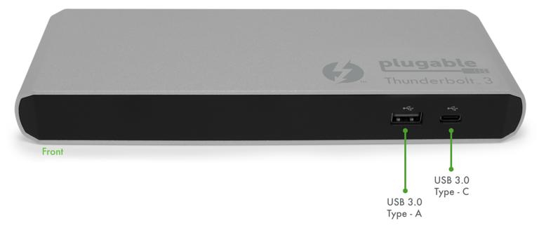Plugable Technologies TBT3-UD1-83 laptop dock/port replicator Docking Thunderbolt 3 Black, Grey – image 4