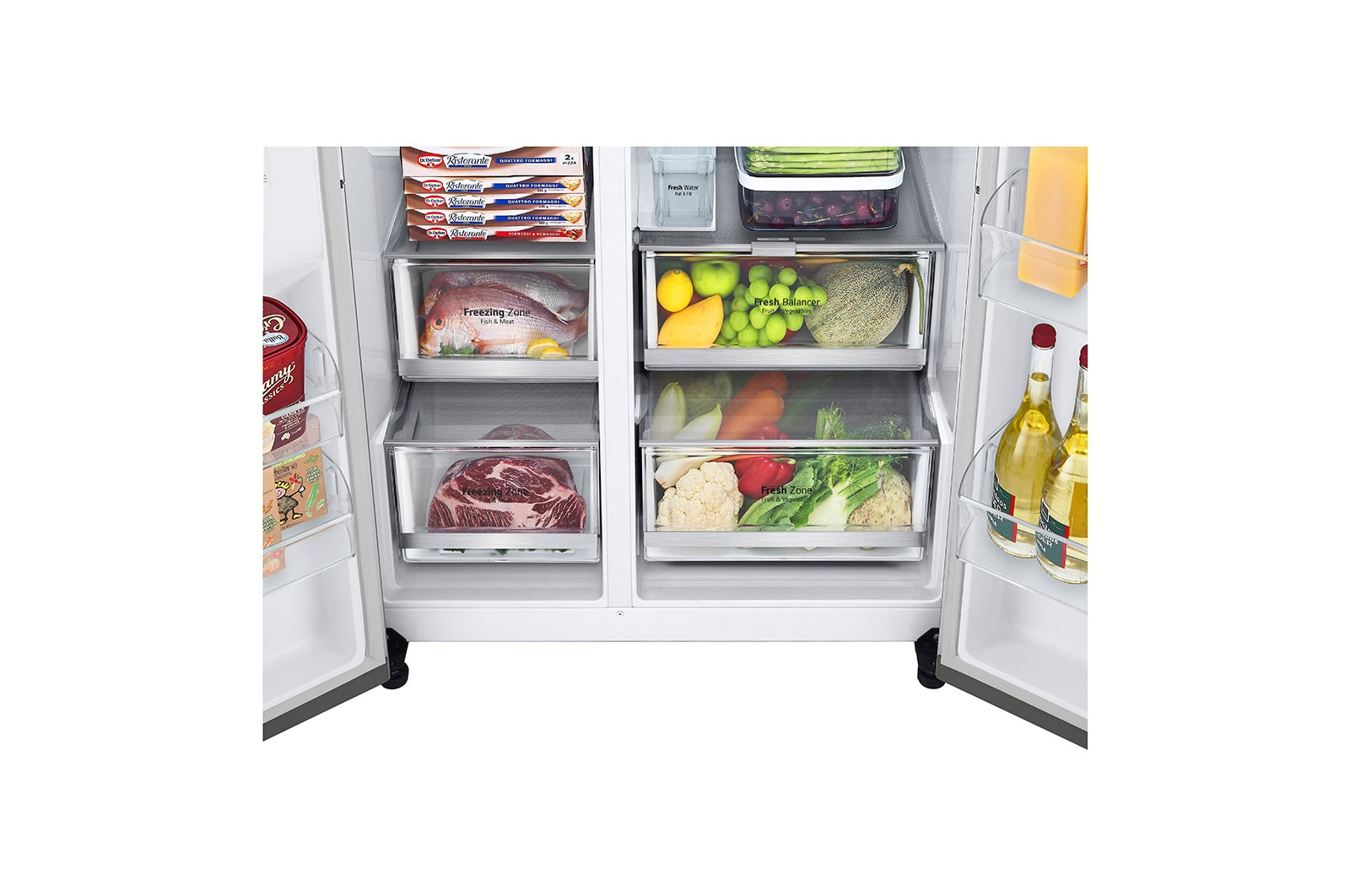 LG GSLV91BSA side-by-side refrigerator Freestanding – image 6