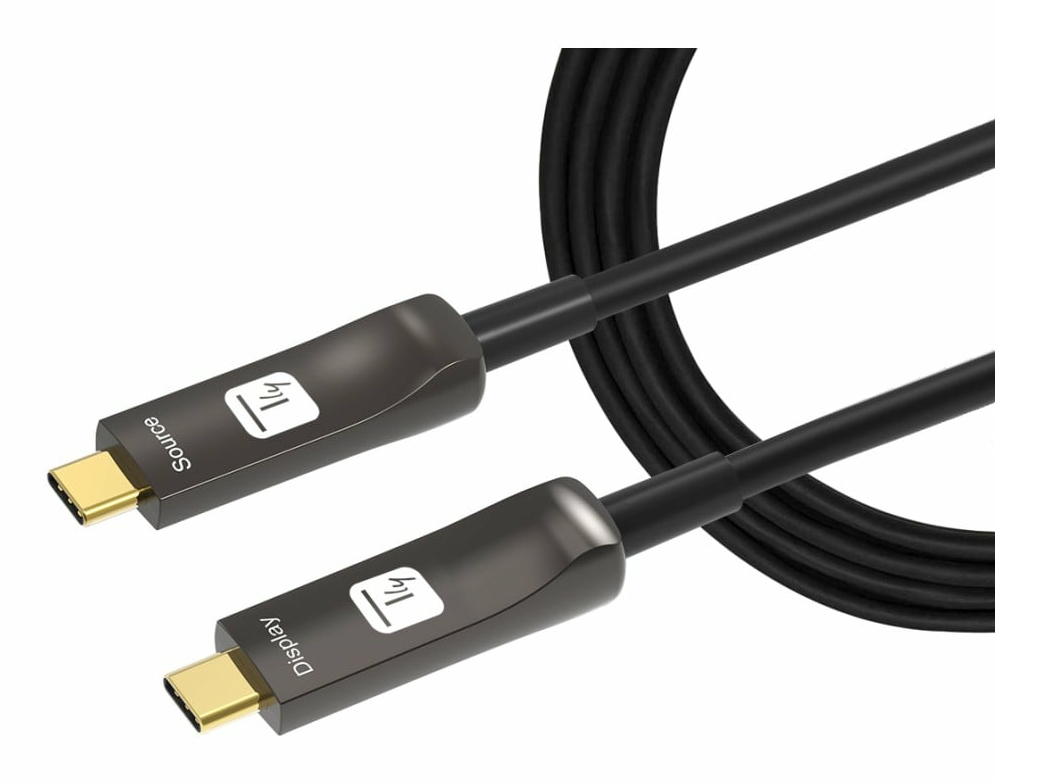 Techly ICOC-U3C-HY-020 cavo USB 20 m USB C Nero