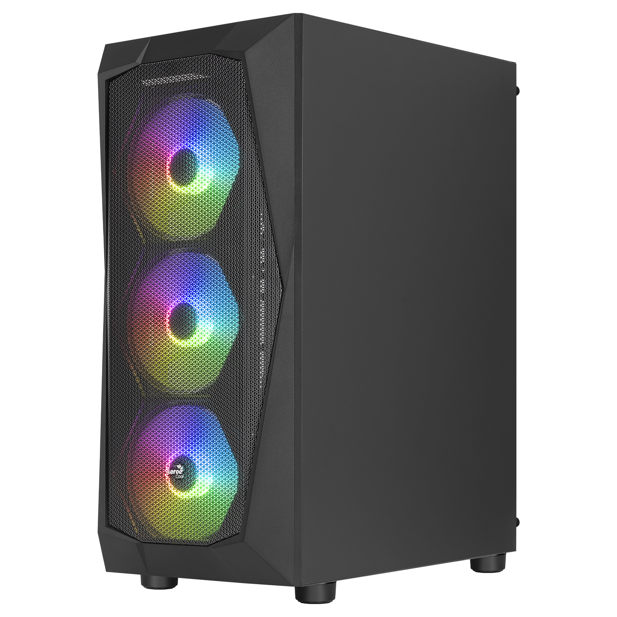 Aerocool FALCONV2BK PC ATX Case Front Panel Mesh Tempered Glass 4 Fans ARGB – image 5