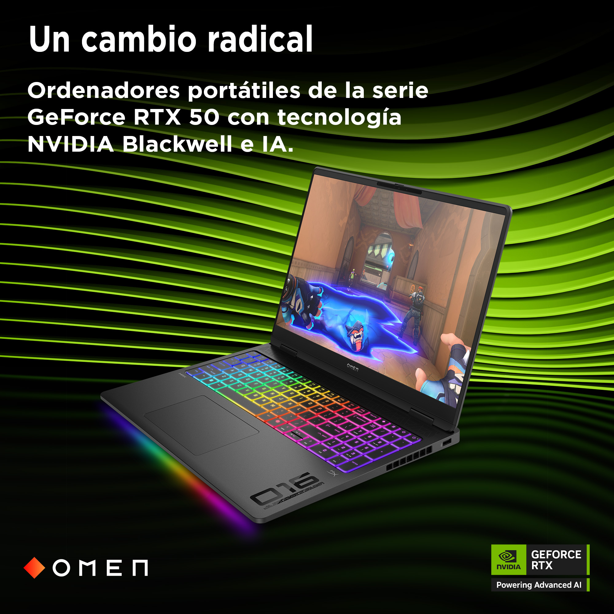 Portátil gaming OMEN MAX 16-ah0016ns - NVIDIA GeForce RTX 5070 Ti 12GB - imagen 5