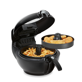 Tefal ActiFry Genius XL YV9708 Двойной 1500 W Аэрофритюрница с горячим воздухом Черный