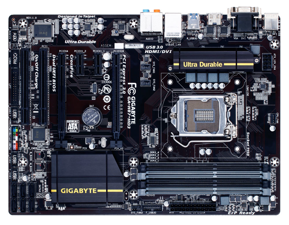 GIGABYTE GA-H87-HD3 motherboard LGA 1150 (Socket H3) ATX – image 2