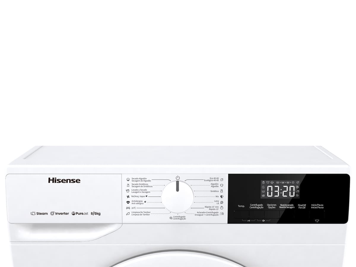 Hisense WDQE8014EVJM washer dryer Freestanding Front-load White – image 4