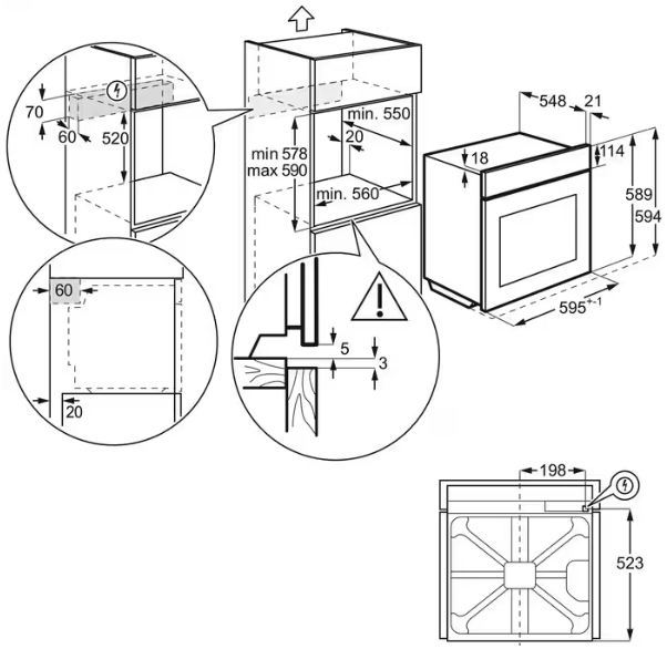 AEG BCP6240M 3490 W Stainless steel – image 9