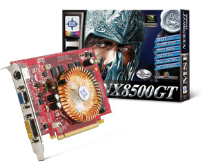 MSI NX8500GT-TD512E graphics card GeForce 8500 GT GDDR2