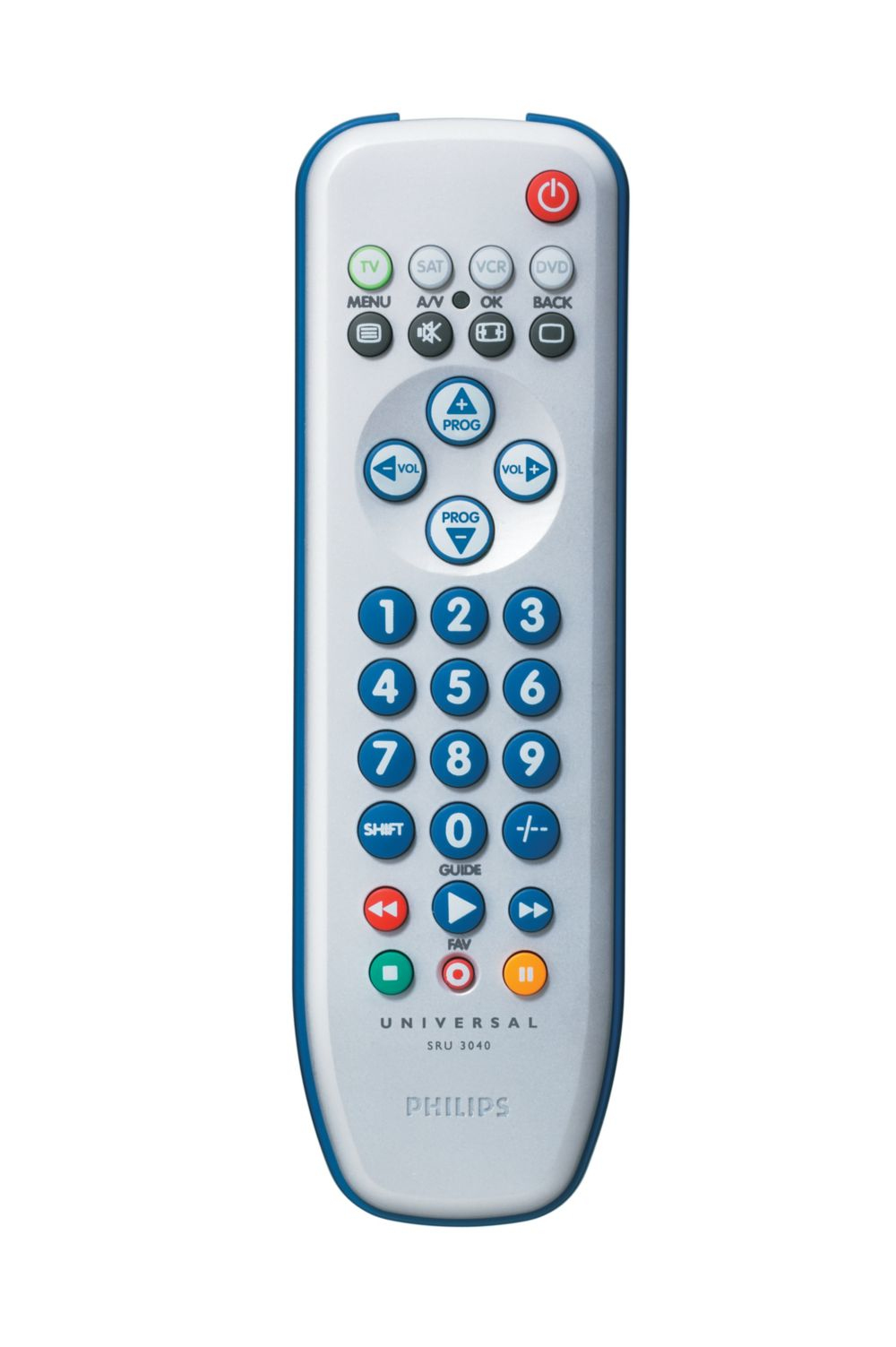 Philips SRU3040 4in1 TV/VCR/DVD/SAT Universal remote control – image 1