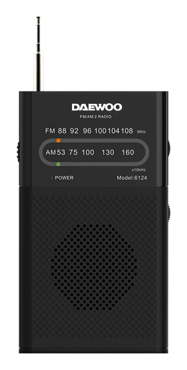 Daewoo DW1027 radio Portable Analog Black
