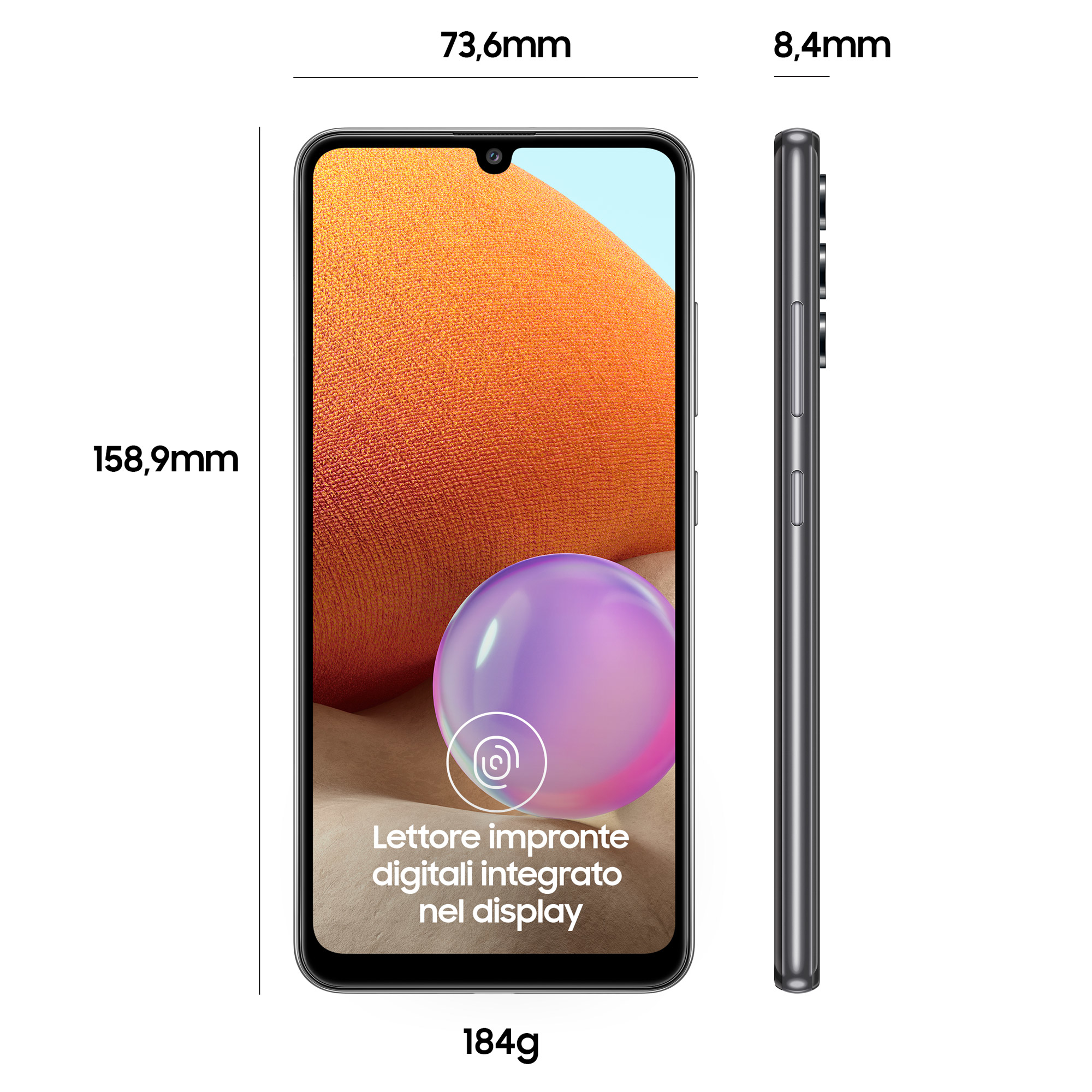 Samsung Galaxy A32 4G SM-A325F/DS 16.3 cm (6.4") Dual SIM Android 11 USB Type-C 4 GB 128 GB 5000 mAh Black – image 2