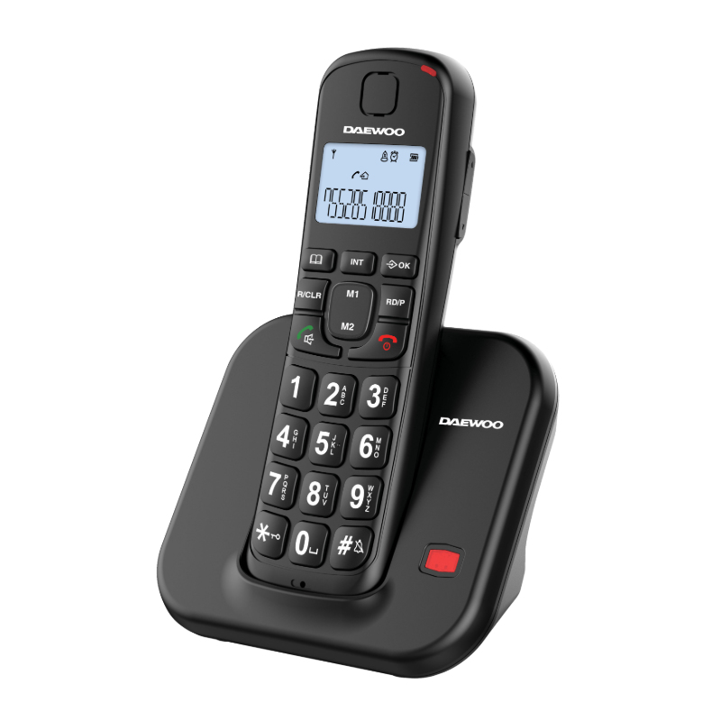 Daewoo DTD-7200B DECT telephone Black