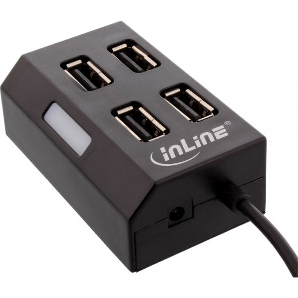 InLine 33293B interface hub 480 Mbit/s Black – image 1