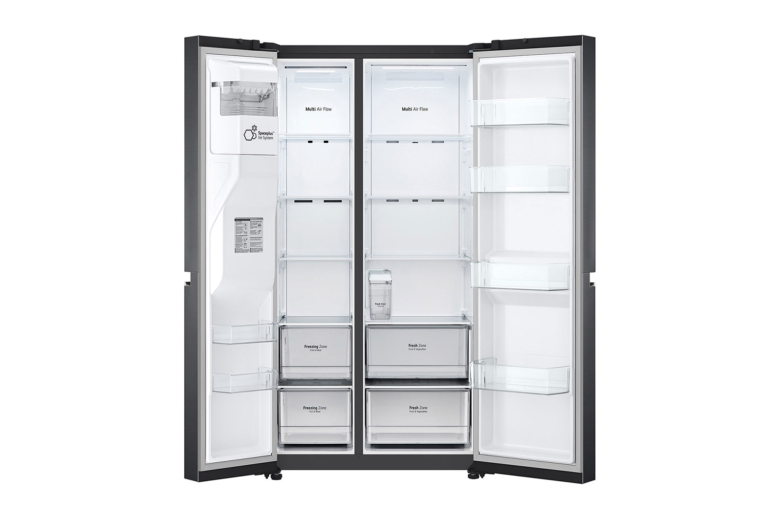 LG GSLV71MCTE side-by-side refrigerator Freestanding – image 3