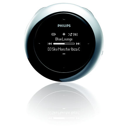 Philips PSA615 MP3 player Black, Metallic