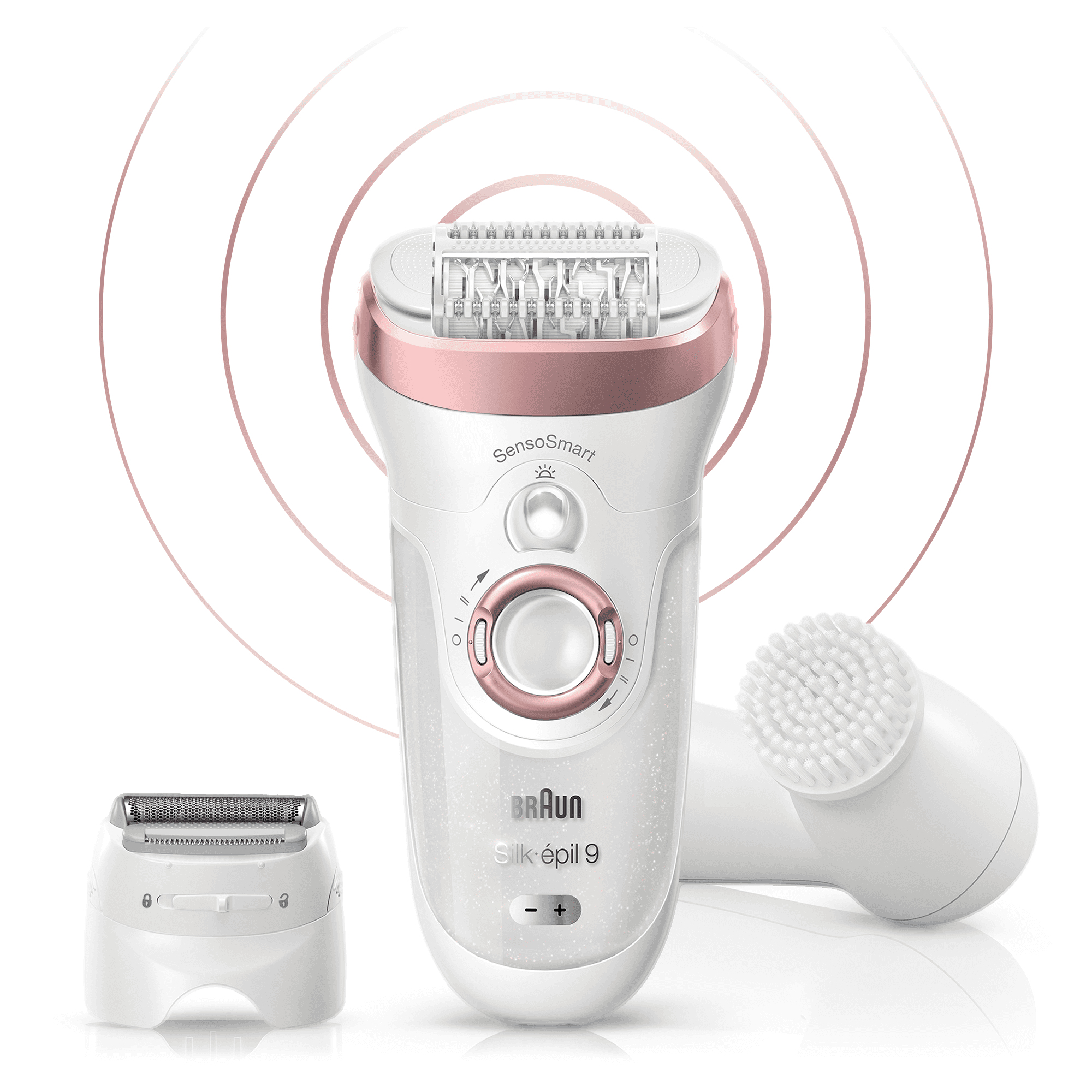 Braun Silk-épil 9 81646952 epilator 40 tweezers Rose gold, White – image 3