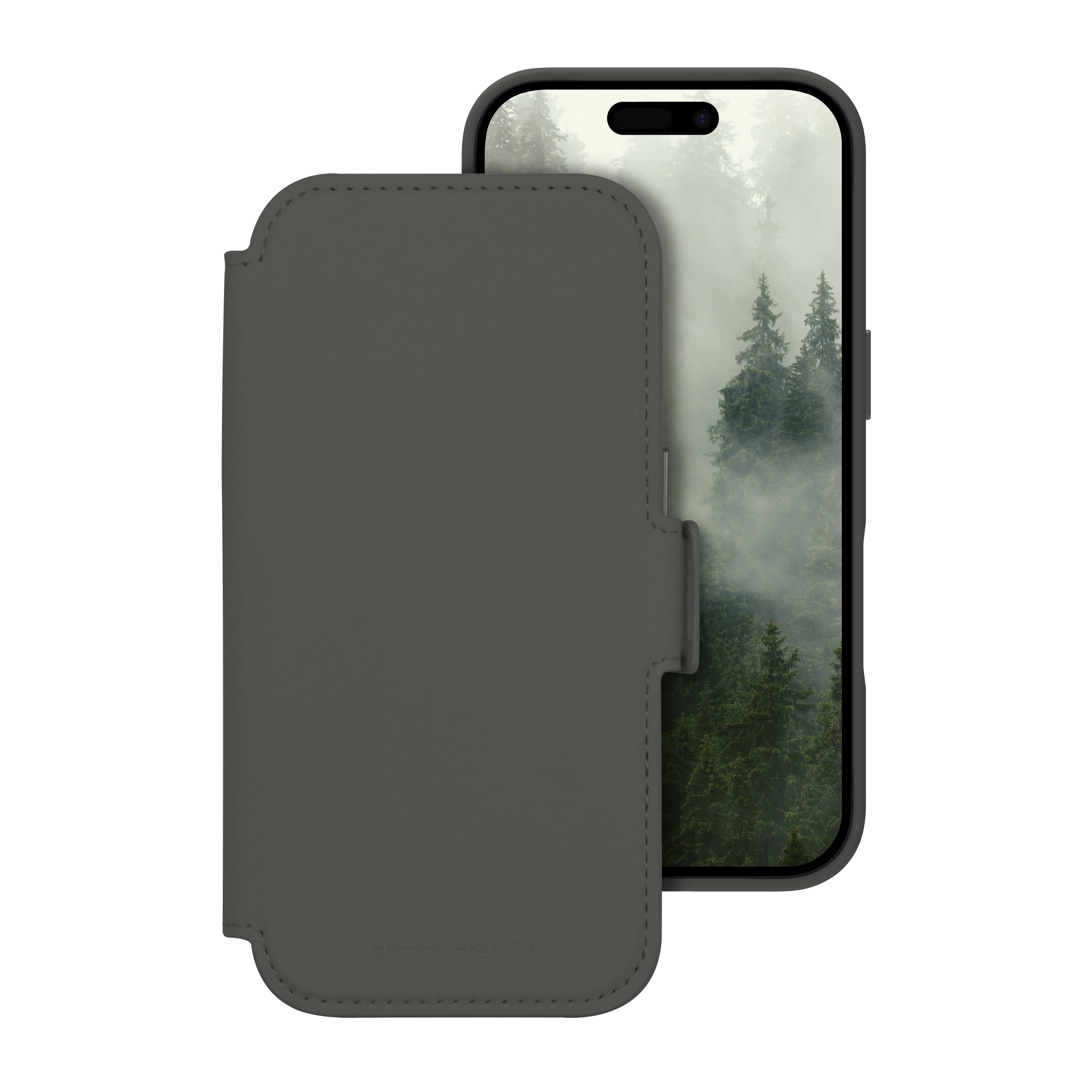 dbramante1928 Lynge - Flip cover for mobile phone - MagSafe compatibility - forest shadow - for Apple iPhone 17