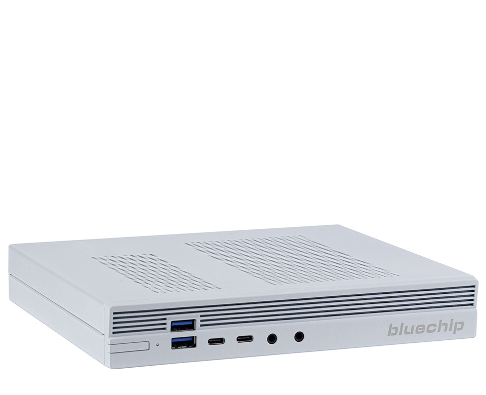 bluechip BUSINESSline S3160 *white* Intel® Core™ i5 Prozessor 14400 / bis zu 4.70 GHz, Windows 11 Pro, 8 GB DDR5, 500 GB NVMe SSD, Intel® Wi-Fi 6, Bluetooth 5.3, 1 × RJ45 (2,5 Gb/s), Intel® UHD Grafik