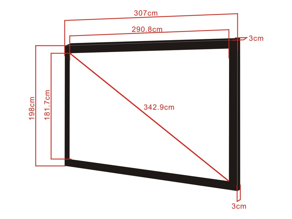 Multibrackets M 16:10 Framed Projection Screen – image 2