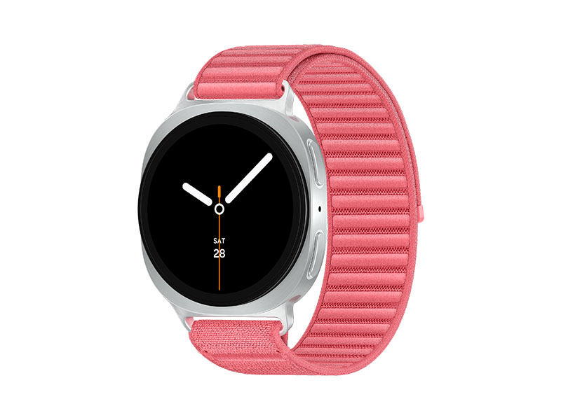 Samsung Galaxy Watch 8, LTE + Bluetooth, 40mm, Sport Band, White, S/M + Fabric Band, Red, S/M – image 1