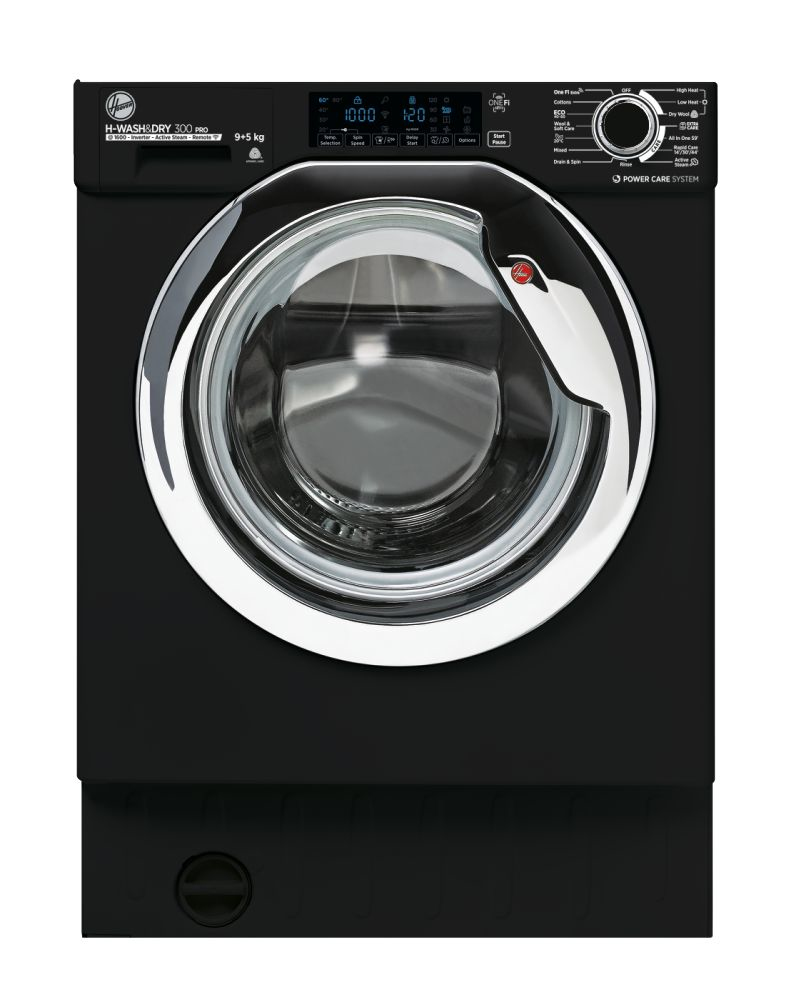 Hoover H-WASH 300 PRO HBDOS695TAMCBT80 washer dryer Built-in Front-load Black