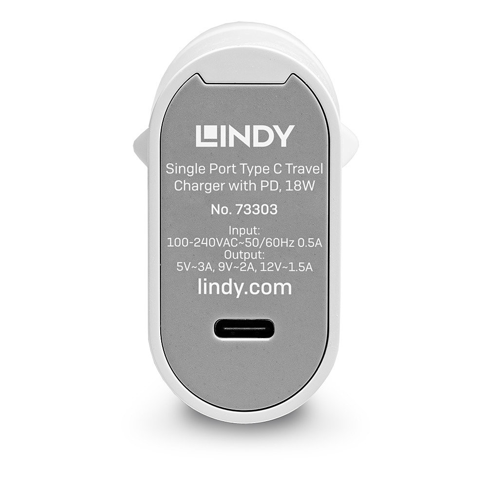 Lindy 18W USB Type C PD Charger, Multi Country – image 3