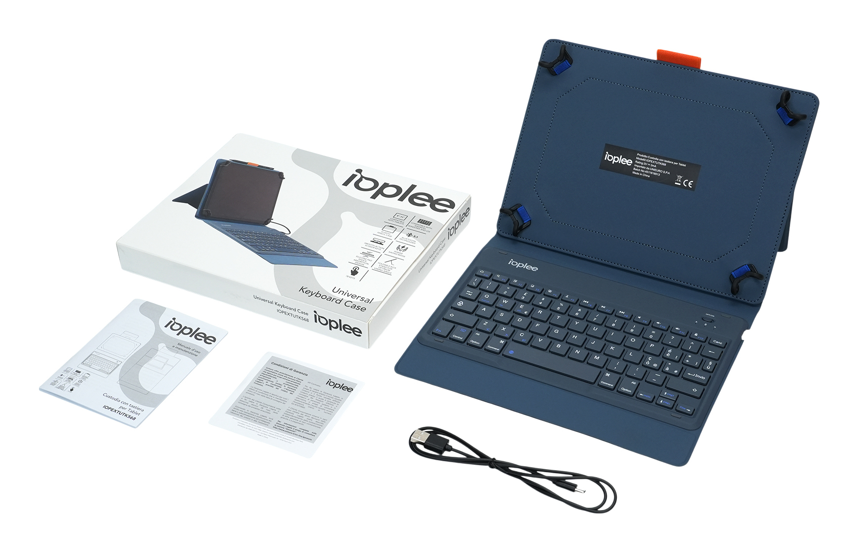 IOPLEE IOPEXTUTK568 mobile device keyboard QWERTY Italian Blue – image 5