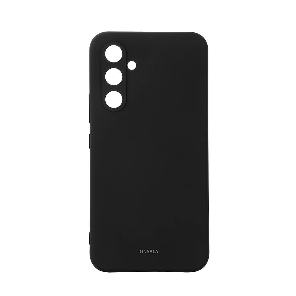 Onsala Phone Case with Silicone Feel Black - Samsung A55