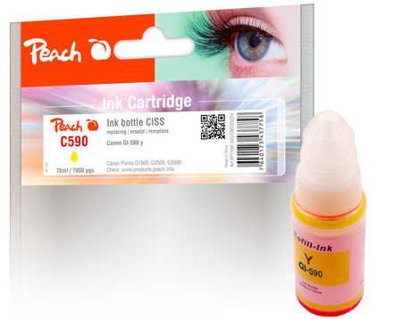 Peach PI100-343 ink cartridge 1 pc(s) Compatible Standard Yield Yellow