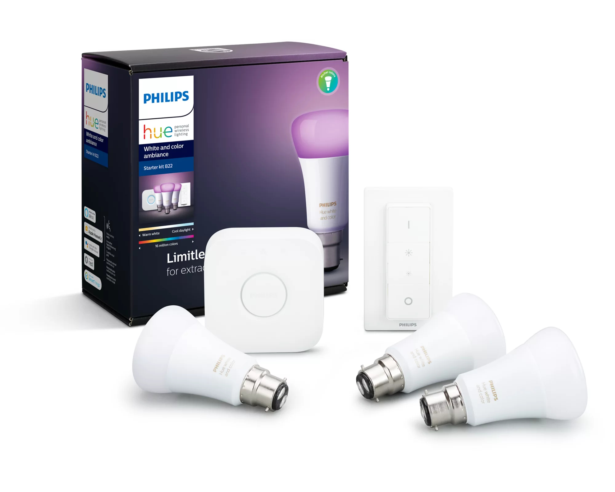Philips by Signify Philips Hue White and colour ambience 8718699700560 smart lighting Smart lighting kit Bluetooth/Zigbee